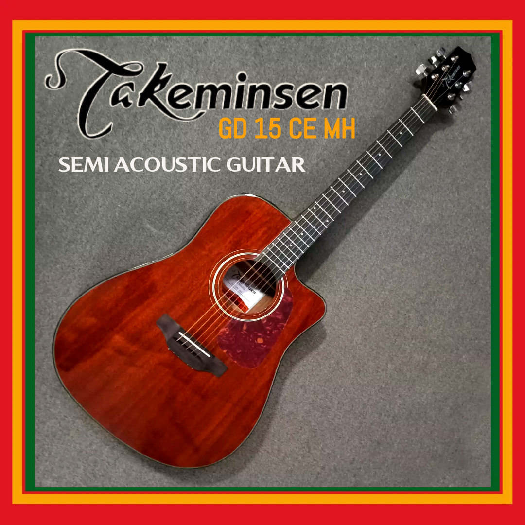 Takeminsen GD 15CE Semi Acoustic Guitars - Mahogany